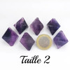 Octaedro de Fluorita Violeta, Pedra bruta – Cristal-en-vie.com