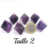 Ottaedro di Fluorite Viola, Pietra grezza – Cristal-en-vie.com