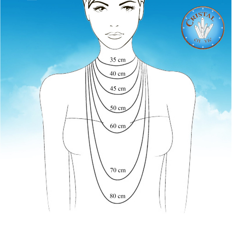 Guida alle dimensioni delle collane e delle catene - Catena in acciaio inossidabile da 55cm