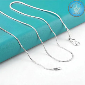 Chaîne serpent en Argent sterling 925 – Cristal-en-vie.com