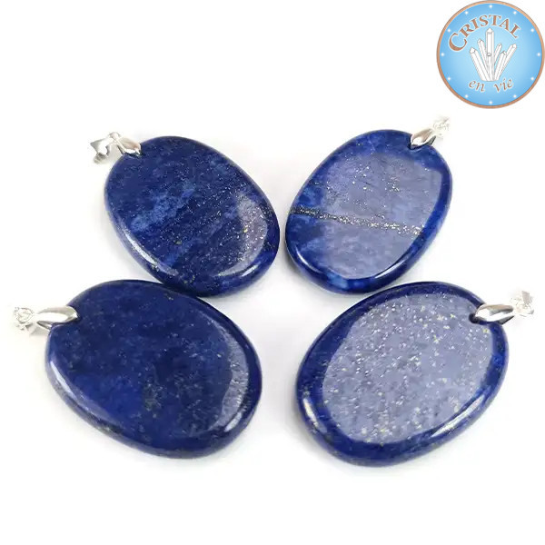Hanger van Lapis Lazuli, Natuursteen en Zilver – Cristal-en-vie.com