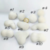 10 Fairy Stones (Menilite Opal, Fairy stone). White and beige stone with rounded shapes. Size 3: from 3.4 cm to 6 cm.