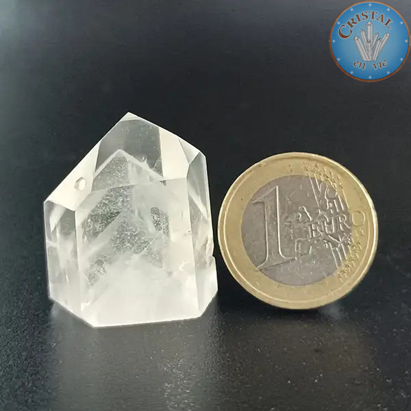 Pointe de Quartz Fantôme. Pierre naturelle incolore et pièce unique du Brésil. n°2