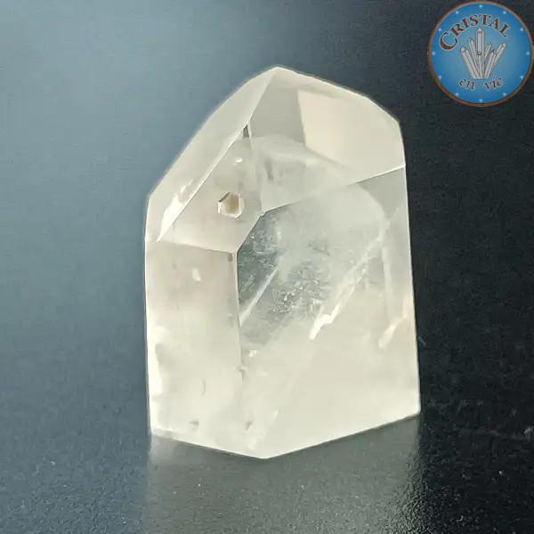 Pointe de Quartz Fantôme. Pierre naturelle incolore et pièce unique du Brésil. n°2