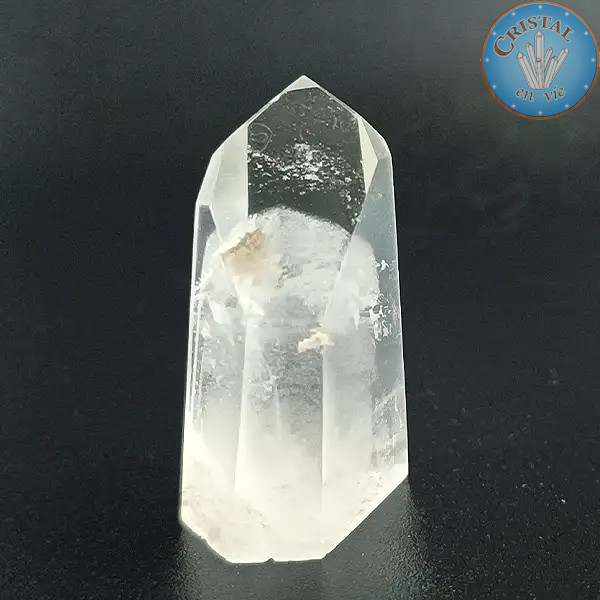 Punta de Cuarzo Fantasma. Piedra natural incolora de Brasil. Pieza única número 3
