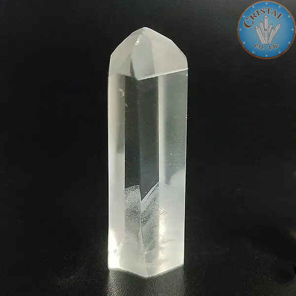 Punta di Quarzo Fantasma. Pietra naturale incolore del Brasile. Pezzo unico numero 4