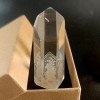 Pointe de Quartz Fantôme. Pierre naturelle incolore et pièce unique du Brésil, dans sa boîte. n°5