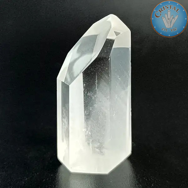 Punta di Quarzo Fantasma. Pietra naturale incolore del Brasile. Pezzo unico numero 6