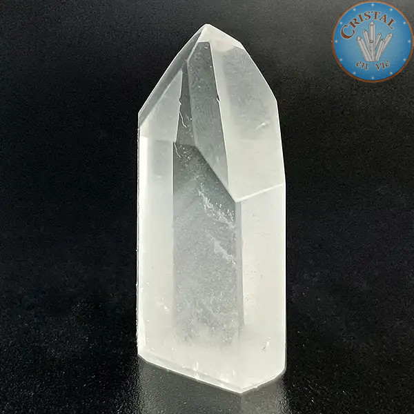 Punta de Cuarzo Fantasma. Piedra natural incolora de Brasil. Pieza única número 6