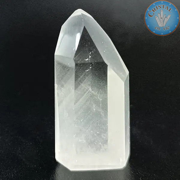Punta de Cuarzo Fantasma. Piedra natural incolora de Brasil. Pieza única número 6