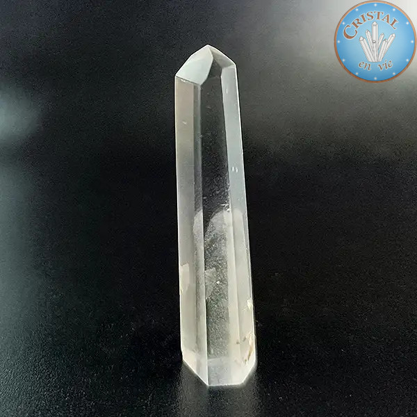 Pointe de Quartz Fantôme. Pierre naturelle incolore et pièce unique du Brésil. n°7
