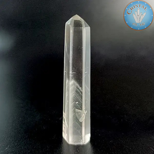 Pointe de Quartz Fantôme. Pierre naturelle incolore et pièce unique du Brésil. n°7