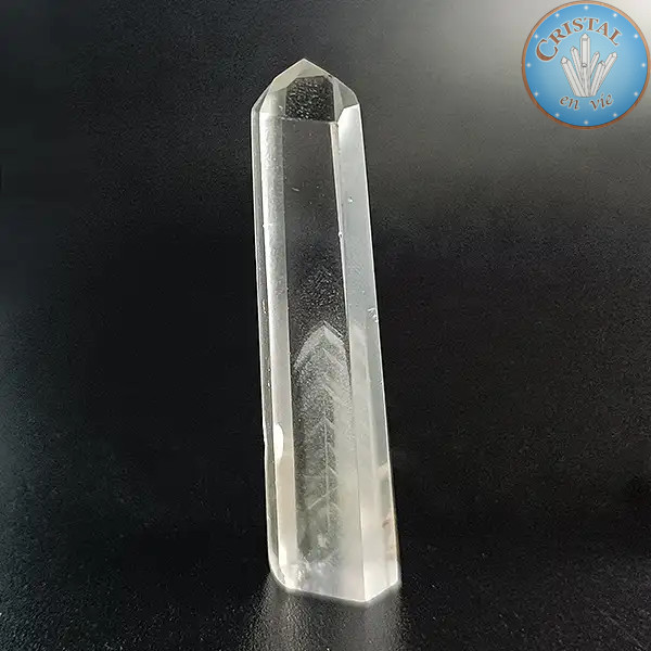 Pointe de Quartz Fantôme. Pierre naturelle incolore et pièce unique du Brésil. n°7