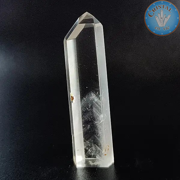 Punta di Quarzo Fantasma. Pietra naturale incolore del Brasile. Pezzo unico numero 8