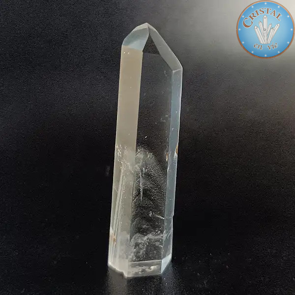 Punta di Quarzo Fantasma. Pietra naturale incolore del Brasile. Pezzo unico numero 8