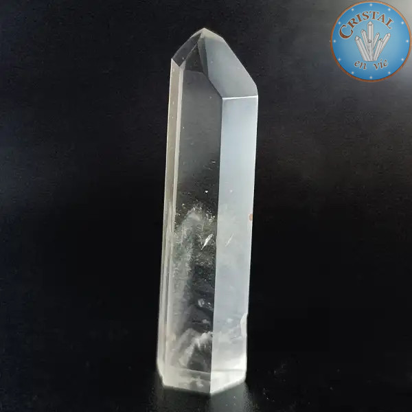 Pointe de Quartz Fantôme. Pierre naturelle incolore et pièce unique du Brésil. n°8