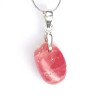 Hanger – Rhodochrosiet uit Argentinië, roze natuursteen met 925 zilveren oogje nr. 4