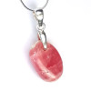 Colgante – Rodocrosita de Argentina, piedra natural rosa con asa de plata 925 n.º 4