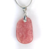 Hanger - Rhodochrosiet uit Argentinië, Natuurlijke roze steen met zilveren hanger 925 nr. 5
