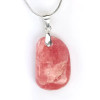 Colgante - Rodocrosita de Argentina, Piedra natural rosa con bail en plata 925 n.º 5