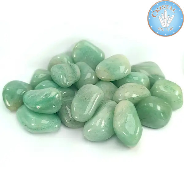 Aventurine, pierres naturelles. Pierre roulée de couleur verte. Taille 2