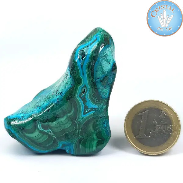 Chrysocolla Malachite, Polished Stone – Cristal-en-vie.com