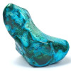 Crisocola–Malaquita, pedra natural polida em tons de azul, verde e turquesa. Pedra n.º 1
