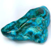 Crisocola–Malaquita, pedra natural polida em tons de azul, verde e turquesa. Pedra n.º 1