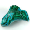 Crisocola–Malaquita, pedra natural polida em tons de azul, verde e turquesa. Pedra n.º 1