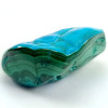 Crisocolla–Malachite, pietra naturale lucidata nei toni del blu, del verde e del turchese. Pietra n° 2
