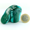 Crisocola-Malaquita, Pedra natural polida nas cores azul, verde e turquesa. Pedra nº 4