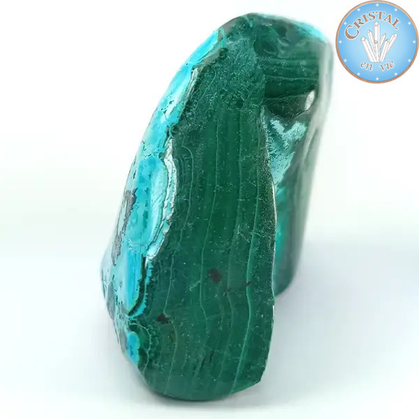 Chrysocolla Malachite, Polished Stone No. 4 – Cristal-en-vie.com