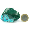 Chrysocolla-Malachiet, Natuurlijke gepolijste steen in blauw, groen en turquoise. Steen nr. 5