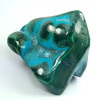 Crisocolla-Malachite, Pietra naturale levigata nei colori blu, verde e turchese. Pietra n° 6