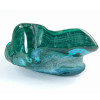Crisocola-Malaquita, Piedra natural pulida de color azul, verde y turquesa. Piedra n.º 6
