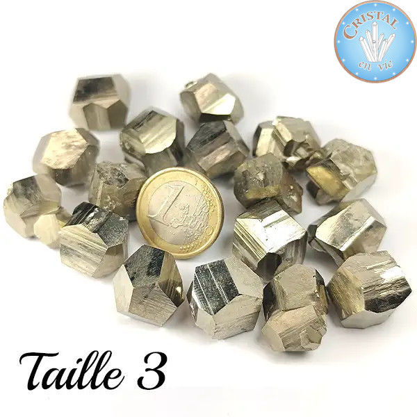 PYRITE KUBUS - Natuurlijke gouden stenen uit Spanje - Cristal-en-vie.com
