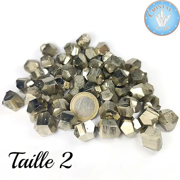 PYRIT-WÜRFEL - Natürliche goldene Steine aus Spanien - Cristal-en-vie.com