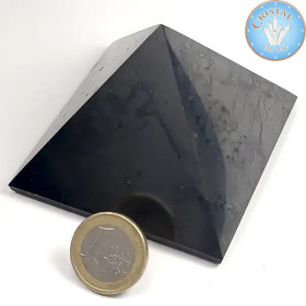 Pyramide en shungite polie 7 cm – pierre naturelle de Russie. utilisation. 2