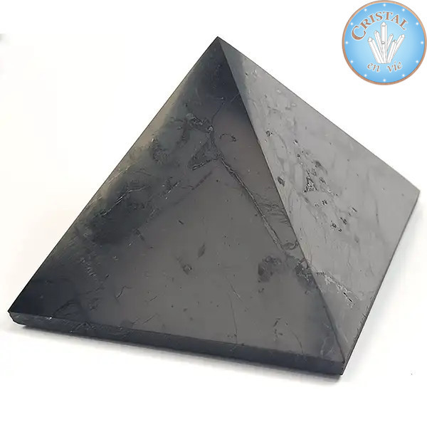 Pirâmide de shungita polida 7 cm – pedra natural da Rússia. Utilização. 3