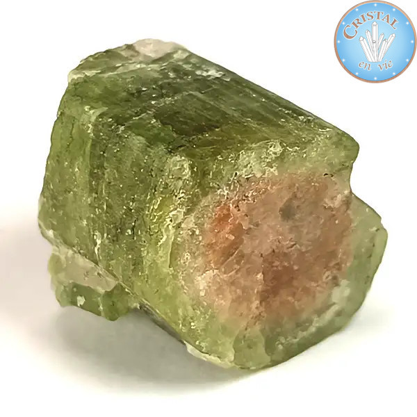 Cristal brut naturel de Tourmaline Water Melon - Tourmaline Melon d'eau - Pierre rose et verte. n5