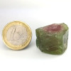 Cristal bruto natural de Turmalina Sandía - Piedra de Turmalina Sandía rosa y verde. Nº 6