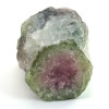 Cristal bruto natural de Turmalina Melancia - Pedra de Turmalina Melancia rosa e verde. Nº 8