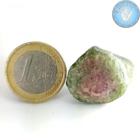 Natural Raw Watermelon Tourmaline Crystal - Pink and Green Watermelon Tourmaline Stone. No. 9