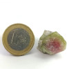 Cristal bruto natural de Turmalina Sandía - Piedra de Turmalina Sandía rosa y verde. Nº 11