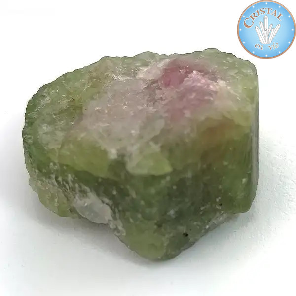 Natürlicher roher Wassermelonen-Turmalin-Kristall - Rosa-grüner Wassermelonen-Turmalin. Nr. 13