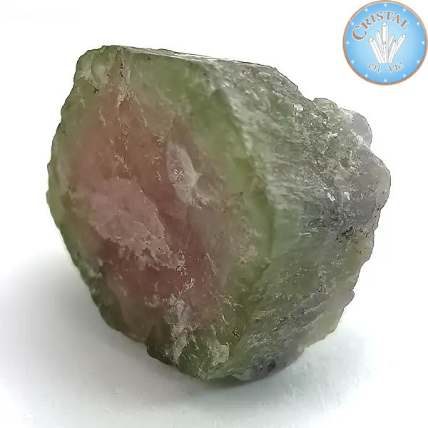 Natürlicher roher Wassermelonen-Turmalin-Kristall - Rosa-grüner Wassermelonen-Turmalin. Nr. 14