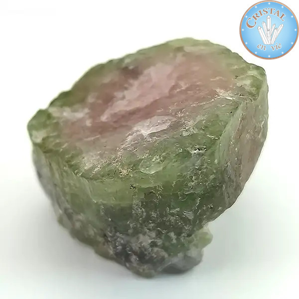 Natürlicher roher Wassermelonen-Turmalin-Kristall - Rosa-grüner Wassermelonen-Turmalin. Nr. 14