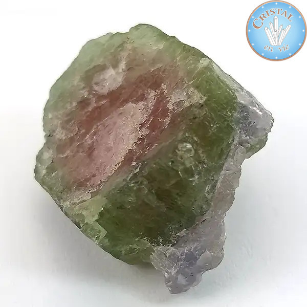 Tourmaline Melon d'Eau Watermelon, Pierre n°14 - Cristal-en-vie.com