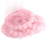 Pulsera de Cuarzo Rosa, Piedras Naturales, Cuentas Pulidas de 8 mm
