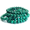 Pulsera de Malaquita con cuentas pulidas de 8 mm de piedra natural de colores verdes